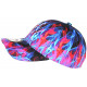 Casquette NY Bleue et Rouge Print Flammes Streetwear Baseball Fire CASQUETTES Hip Hop Honour