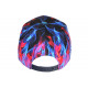 Casquette NY Bleue et Rouge Print Flammes Streetwear Baseball Fire CASQUETTES Hip Hop Honour