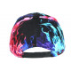 Casquette NY Bleue et Rose Print Flammes Streetwear Baseball Fire CASQUETTES Hip Hop Honour