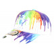 Casquette Enfant Blanche Violette Peinture Originale NY Baseball Painter 7 a 11 ans Casquette Enfant Hip Hop Honour