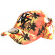 Casquette Enfant Orange et Noire Palmiers NY Baseball Sunset 7 a 12 ans Casquette Enfant Hip Hop Honour