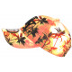 Casquette Enfant Orange et Noire Palmiers NY Baseball Sunset 7 a 12 ans Casquette Enfant Hip Hop Honour