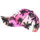 Casquette NY Rose et Blanche Tropicale Palmiers Sunset Baseball CASQUETTES Hip Hop Honour