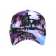 Casquette NY Bleue et Rose Tropicale Palmiers Sunset Baseball CASQUETTES Hip Hop Honour