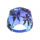 Casquette NY Bleue Tropicale Print Palmiers Sunset Baseball CASQUETTES Hip Hop Honour