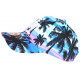 Casquette NY Bleue Rose Palmiers Look Tropical Sunset Baseball CASQUETTES Hip Hop Honour