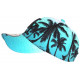 Casquette NY Verte et Noire Palmiers Style Tropical Sunset Baseball CASQUETTES Hip Hop Honour