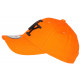 Casquette NY Orange Vif et Noire Tendance Visiere Baseball Stazky CASQUETTES Hip Hop Honour