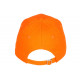 Casquette NY Orange Vif et Noire Tendance Visiere Baseball Stazky CASQUETTES Hip Hop Honour