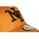 Casquette NY Camel et Noire Tendance Visiere Baseball Coton Stazky CASQUETTES Hip Hop Honour