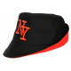 Chapeau Bob Orange et Noir Tendance en Coton Staky BOB Hip Hop Honour