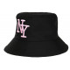 Chapeau Bob Rose et Noir Tendance en Coton Classe Staky BOB Hip Hop Honour