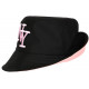 Chapeau Bob Rose et Noir Tendance en Coton Classe Staky BOB Hip Hop Honour