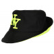 Chapeau Bob Jaune Fluo et Noir Tendance en Coton Classe Staky BOB Hip Hop Honour