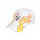 Casquette flamme jaune et crane Blanche ANCIENNES COLLECTIONS divers