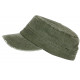 Casquette Militaire Vintage Verte Vieillie en Coton Tendance Kolja CASQUETTES Nyls Création