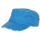 Casquette Militaire Vintage Bleue Vieillie en Coton Tendance Kolja CASQUETTES Nyls Création