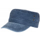 Casquette Militaire Bleue Vintage en Coton Tendance Havana CASQUETTES Nyls Création