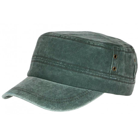 Casquette Militaire Verte Vintage en Coton Tendance Havana CASQUETTES Nyls Création