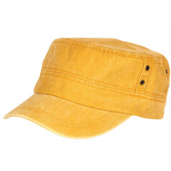 Casquette Militaire Jaune Vintage en Coton Tendance Havana CASQUETTES Nyls Création