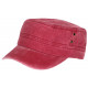 Casquette Militaire Rouge Vintage en Coton Tendance Havana CASQUETTES Nyls Création