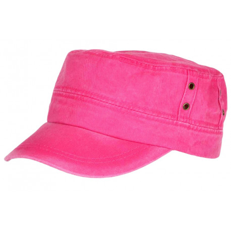 Casquette Militaire Rose Vintage en Coton Tendance Havana CASQUETTES Nyls Création