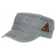 Casquette Militaire Grise Originale en Coton Classe Stiago CASQUETTES Nyls Création