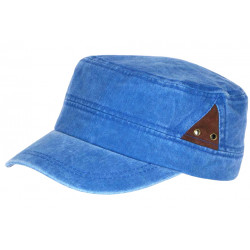 Casquette Militaire Bleue Originale en Coton Classe Stiago CASQUETTES Nyls Création