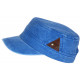 Casquette Militaire Bleue Originale en Coton Classe Stiago CASQUETTES Nyls Création