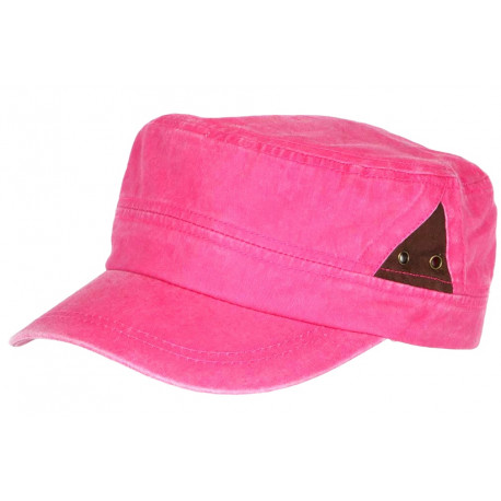 Casquette Militaire Rose Originale en Coton Classe Stiago CASQUETTES Nyls Création