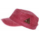 Casquette Militaire Rouge Originale en Coton Classe Stiago CASQUETTES Nyls Création