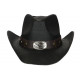 Chapeau Country Noir en Paille Western Qualite Prestige Nashy CHAPEAUX Nyls Création