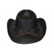 Chapeau Country Noir en Paille Western Qualite Prestige Nashy CHAPEAUX Nyls Création