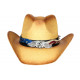 Chapeau Cowboy Marron Paille USA Country Qualite Prestige Ballad CHAPEAUX Nyls Création