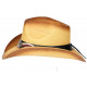 Chapeau Cowboy Marron Paille USA Country Qualite Prestige Ballad CHAPEAUX Nyls Création