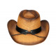 Chapeau Cowboy Marron Paille Country USA Qualite Prestige Ballad CHAPEAUX Nyls Création