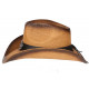 Chapeau Cowboy Marron Paille USA Country Medaille Prestige Wyatt CHAPEAUX Nyls Création