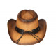 Chapeau Cowboy Marron Paille USA Country Medaille Prestige Wyatt CHAPEAUX Nyls Création