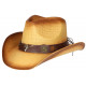 Chapeau Cowboy Marron Tete De Taureau Country Prestige Wrangler CHAPEAUX Nyls Création