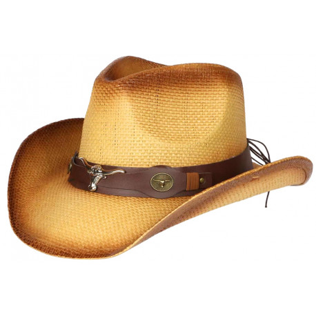 Chapeau Cowboy Marron Tete De Taureau Country Prestige Wrangler ANCIENNES COLLECTIONS divers