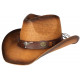 Chapeau Cowboy Marron Tete De Taureau Argent Country Prestige Wrangler CHAPEAUX Nyls Création