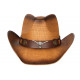Chapeau Cowboy Marron Tete De Taureau Argent Country Prestige Wrangler CHAPEAUX Nyls Création
