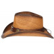 Chapeau Cowboy Marron Tete De Taureau Argent Country Prestige Wrangler CHAPEAUX Nyls Création