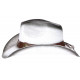 Chapeau Cowboy Blanc Tete De Taureau Argent Country Prestige Wrangler CHAPEAUX Nyls Création