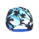 Casquette Enfant Bleue Rose Palmiers NY Tropicale Baseball 7 a 12 ans Casquette Enfant Hip Hop Honour