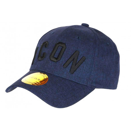 Casquette ICON Bleue Marine Chine Classe Style Lin Baseball Rylyk CASQUETTES Hip Hop Honour