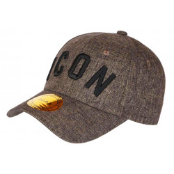 Casquette ICON Marron Chinee Noire Classe Mode Lin Baseball Rylyk CASQUETTES Hip Hop Honour