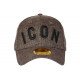 Casquette ICON Marron Chinee Noire Classe Mode Lin Baseball Rylyk CASQUETTES Hip Hop Honour