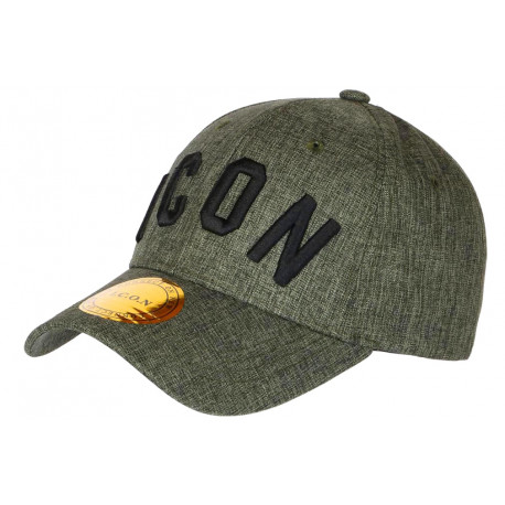 Casquette ICON Verte Chinee Noire Classe Mode Lin Baseball Rylyk CASQUETTES Hip Hop Honour