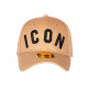 Casquette ICON Beige et Noire Tendance et Classe Baseball Fyck CASQUETTES Hip Hop Honour